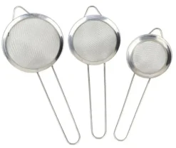 Metal si, sæt med 3 stk New