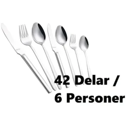 MICHELINO Bestiksæt 42 Dele Til 6 Personer. Rustfrit stål Online