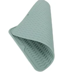 Måtter & Gitter Til Køkkenvaske>Miljøvenlig varmebestandig tørremåtte til opvaskemaskine - skridsikker og fleksibel gummimåtte (grøn)