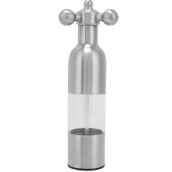 Mini Peberkværn Rustfrit Stål Manuel Saltkværn Krydderikværn Køkkenværktøj Sølv L Clearance