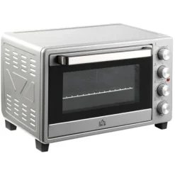 Ovne>Miniovn 32 L, 1600 W, drypbakke, rustfri & glas, sølv