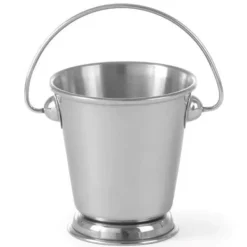 Tilbehør Til Madservering>Minispand med håndtag til snacks lavet af rustfrit stål, diameter. 125 mm - Hendi 426371