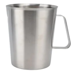 Målebægere & Måleskeer>Målekop 304 rustfrit stål korrosionsbestandigt kaffemælkskummende kop med vægt til hjemmekafé (2000 ml)