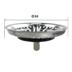 84mm Køkkenvask Si i Rustfrit Stål - Perfekt Vask Tilbehør til at Undgå Tilstoppelser Online