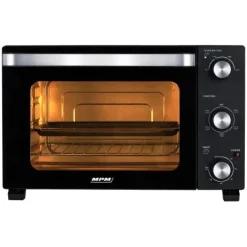 Ovne>MPM MPE-14/T - Elektrisk ovn med termocirkulationssystem, sort