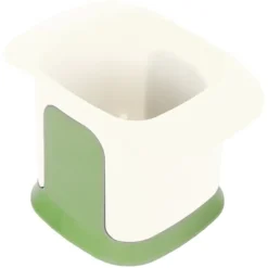 Multifunktionel håndholdt grøntsagsskærer - nem at bruge og rengøre, perfekt til kartofler, løg, gulerødder - holdbar og aftagelig - hvid Discount