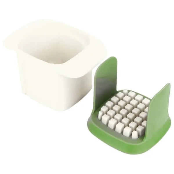 Multifunktionel håndholdt grøntsagsskærer - nem at bruge og rengøre, perfekt til kartofler, løg, gulerødder - holdbar og aftagelig - hvid Discount