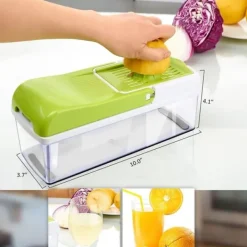 Multifunktionel mandolinjern - frugt, ost og grøntsager Clearance