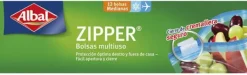 Madopbevaringsposer>Multi-use Bag Albal Zipper (12 uds) (1 l)