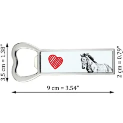 Mustang - flaskeåbner med hest, personlig køleskabsåbner, unik gave til en mand fra Art-Dog Discount