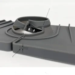 Myqqhbs 2-pak vandhanemåtte, fleksibel måtte med stænkbeskyttelse Discount