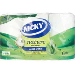 Toiletpapir>NICKY NATURE ALOE VERA 3-ply toilet paper 6 u