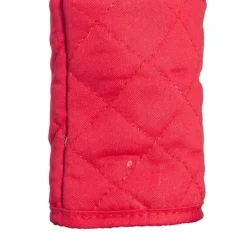 NICOLE RED grydelapper og ovnhandske i fuld længde, 100% bomuld med neopren, tyk rød