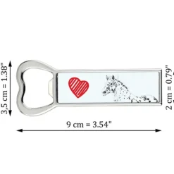 Noriker - flaskeåbner med hest, personlig køleskabsåbner, unik gave til en mand fra Art-Dog Sale