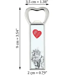 Norsk skov - oplukker med kat, personlig køleskabsåbner, unik gave til en mand fra Art-Dog Outlet