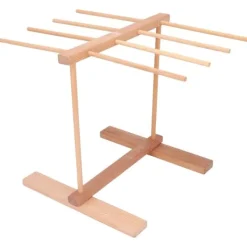 Nudeltorkställ i trä 15,4 X 8,7 X 11,8 tum hopfällbart Förhindra halka Pasta torkställ för hemmet Outlet
