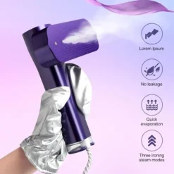 Find Dit Strygejern Her>OBOSOE bærbar håndholdt tøjdamper 1200W – 3 varmeindstillinger, hurtig opvarmning på 15 sekunder, 100 ml