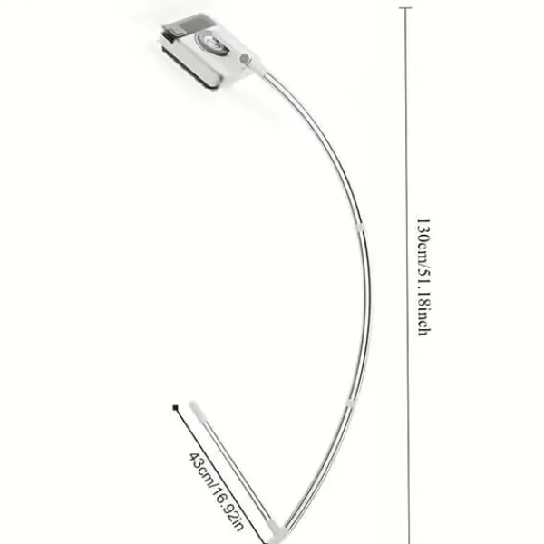 Rengøringsudstyr>OBOSOE dobbeltsidet vinduespudser til højhuse – udtrækkelig U-formet teleskopstang til vinduespudsning