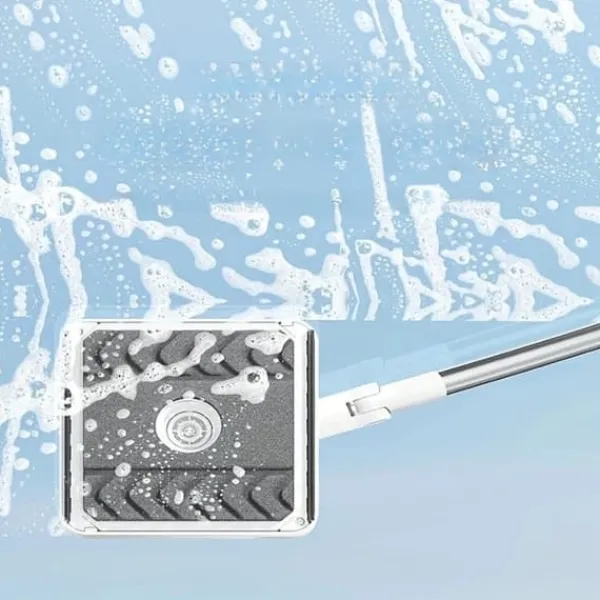 Rengøringsudstyr>OBOSOE dobbeltsidet vinduespudser til højhuse – udtrækkelig U-formet teleskopstang til vinduespudsning