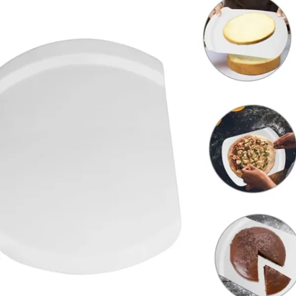 Kagespader>OBOSOE kageløfter spateloverførselsværktøj til nem kagepizza og bevægelige glatte kanter Robust design til hjemmebagning og køkkenbrug