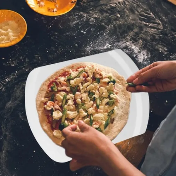 Kagespader>OBOSOE kageløfter spateloverførselsværktøj til nem kagepizza og bevægelige glatte kanter Robust design til hjemmebagning og køkkenbrug