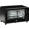 Ovne>OBOSOE 10L miniovn med timer – 750W, 60 min timer, op til 230°C, lille elektrisk ovn med bageplade og grillrist