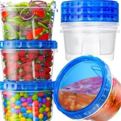 OBOSOE 6-pak fryseopbevaringsbeholdere - 500 ml BPA-fri madkasser med skruelåg, mikroovn og opvaskemaskine, genanvendelige suppekasser Best