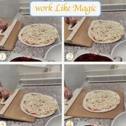 OBOSOE pizzaspade - non-stick overflade, langt håndtag, let at skubbe ind i ovnen, perfekt til overførsel af pizza, tåler opvaskemaskine Best