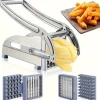 OBOSOE pommes frites i rustfrit stål: grøntsagsskærer og kartoffelskærer med 2 ekstra knive