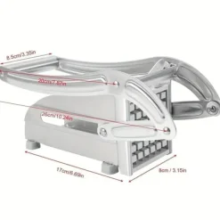 OBOSOE pommes frites i rustfrit stål: grøntsagsskærer og kartoffelskærer med 2 ekstra knive