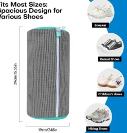 Vasketøjsudstyr>OBOSOE Skovaskepose - Vasketøjspose med lynlås - 360-graders omfattende rengøring