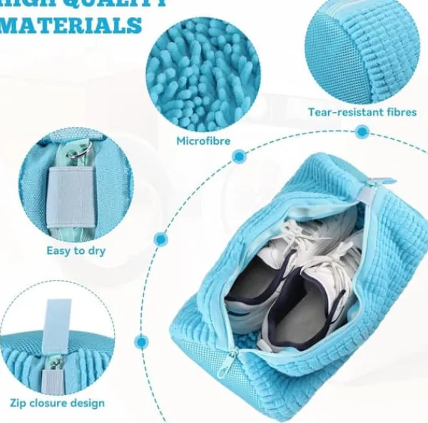 OBOSOE Skovaskepose - Vasketøjspose med lynlås - 360-graders omfattende rengøring