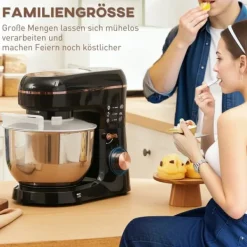 OBOSOE Standmixer – 6-trins Standmixer, 5.5L Rustfrit Stål Skål, Sort Outlet