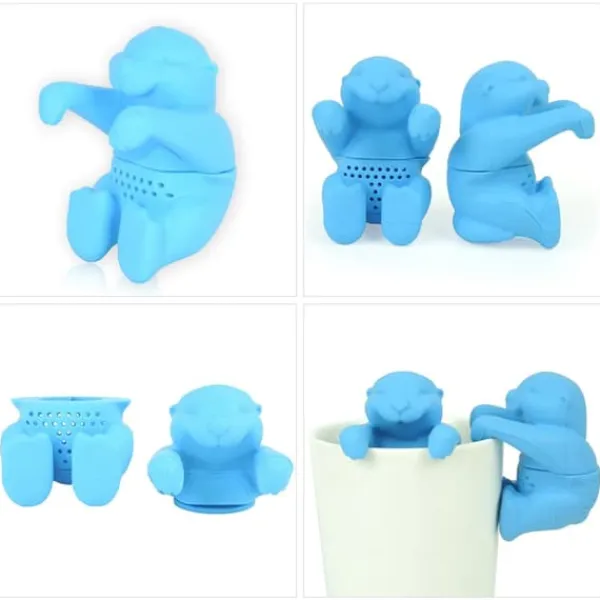 Tefiltre>Odderformet tefilter Sød silikone tesi genanvendelig teinfuser