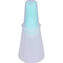 Bagepensler>Olieflaskebørste Silikone Multifunktionel Sauce Grill Oliebørste med Gennemsigtig Flaskehætte Køkkenværktøj Grøn