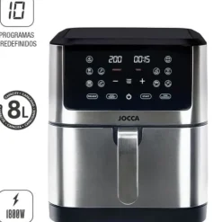 Oliefri frituregryde - JOCCA - 2193 - 8L - 1800 W - 30,3 x 38,3 x 35,1 cm - Rustfrit stål Best