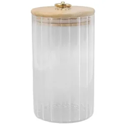 Opbevaring af madvarer, klart glas, fugttæt syltetøjsglas med forseglet låg til te, kaffe, sukker, tørret frugt, 750 ml Sale