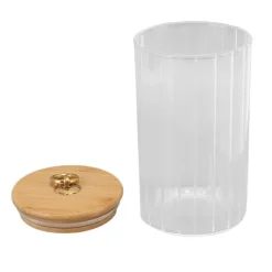 Opbevaring af madvarer, klart glas, fugttæt syltetøjsglas med forseglet låg til te, kaffe, sukker, tørret frugt, 750 ml Sale