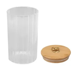 Opbevaring af madvarer, klart glas, fugttæt syltetøjsglas med forseglet låg til te, kaffe, sukker, tørret frugt, 750 ml Sale