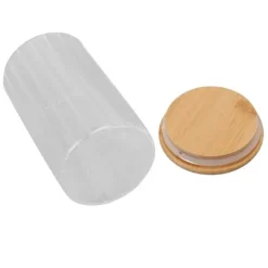 Opbevaring af madvarer, klart glas, fugttæt syltetøjsglas med forseglet låg til te, kaffe, sukker, tørret frugt, 750 ml Sale