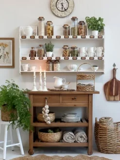 Chic Antique Opbevaringsglas m. låg - H. 30 cm. Hot