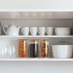 Opbevaringskrukke sæt, 18x10 cm, Transparent Discount