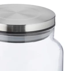 Opbevaringskrukker, 3 stk., 14x12 cm, Transparent Outlet