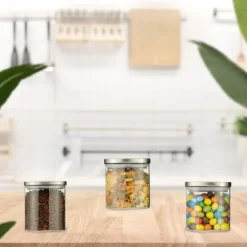 Opbevaringskrukker, 11,5x10,5 cm, Transparent Online