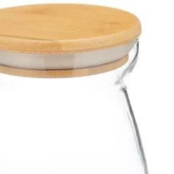 Opbevaringskrukkesæt, 21.5x12 cm, Transparent, Natur Hot