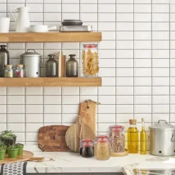 Opbevaringskrukkesæt, 12x21 cm, Transparent Sale