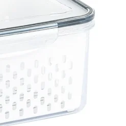 Opbevaringskurvkasse - gennemsigtig beholder til frugt, grøntsager og køkkenudstyr - 3300ML New