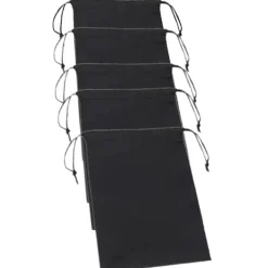 Opbevaringsposer Til Hjemmet>Opbevaringsposer med snøre 5-pak 15 × 20 cm Sort