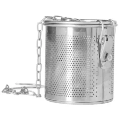 Tefiltre>Optimeret titel: "Multifunktionel krydderpose i rustfrit stål til at sile krydderier i supper - 0,7L"