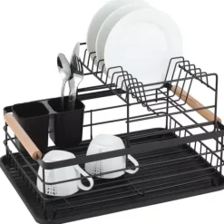 Opvaskestativ i to niveauer Aftapningsplade 43x32x27cm KINGHOFF KH-1796 Online